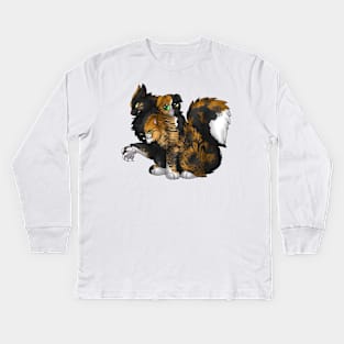 CerPURRus: Chimera Kids Long Sleeve T-Shirt